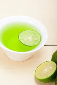 Green lime lemonade Stock Photos