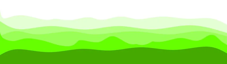 Green lime wavy pattern, fresh layered abstract, grass wave background Stock-Illustration