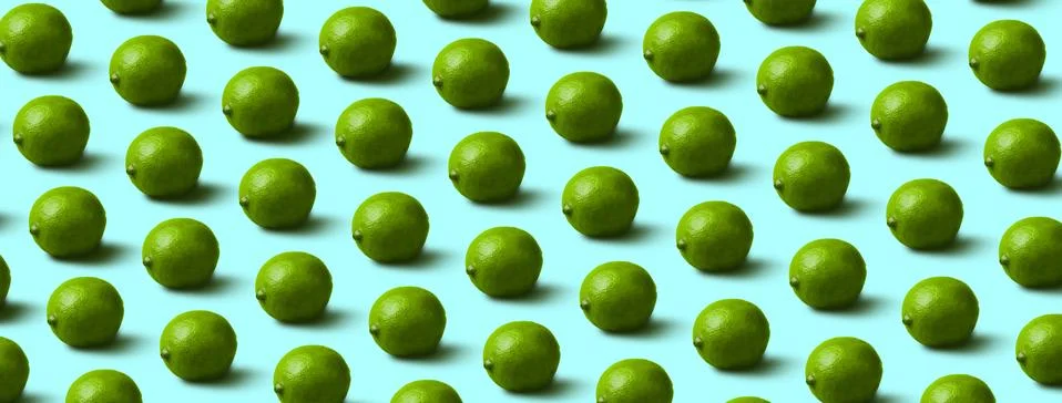 Green limes pattern Foto stock