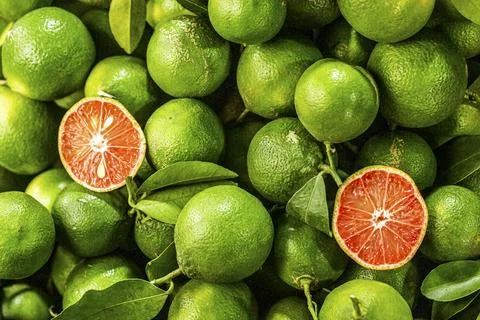 Green limes Stock Photos