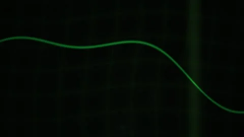 Green line on black background. Stock Footage 335112948