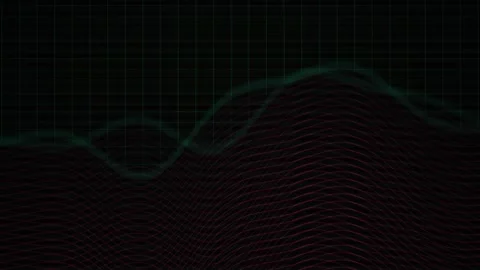 Green line on black background graph. Stock Footage 334672450