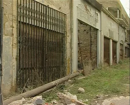 Green line, buffer zone, Nicosia, Cyprus with UN Stock Footage 21362123