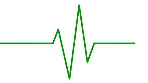 Green line cardiogram white Stock Footage 236896357