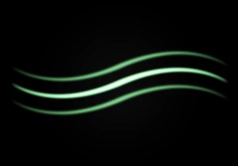 Green line curve Stock Illustration