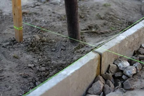 Green line. Defocus level tool. Construction industry. level tool spirit and 스톡 사진