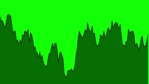 Green line graph on green background chart of stock market investment trading. Stock Footage 83220405