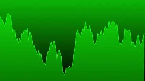 green line graph on green background cha... | Stock Video | Pond5