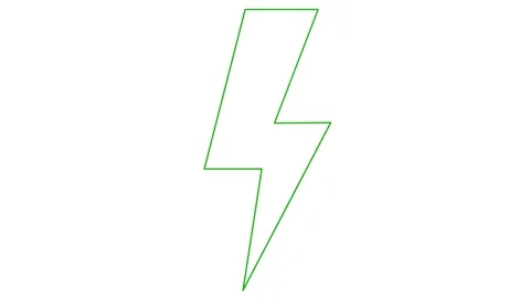Green line lightning white Stock Footage 251558171