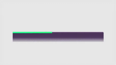 Green line progress bar animated loading bar on dark background Stock Footage 342241733