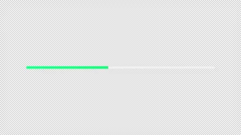 Green line progress bar flat UI element animation Stock Footage 340284492