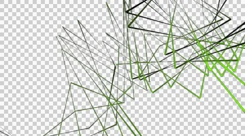 Green line space with alpha Stock Footage 54571192