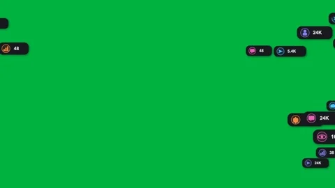 Green line starting and trend lines drawing and crossing, badges updating Stock Footage 333907827