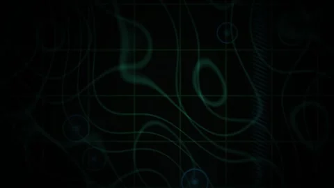 Green Line Technology Background for Abstract Digital Wave Motion Graphics Stock Footage 343720788