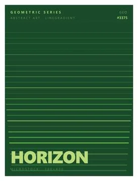 Green linear gradient abstract pattern geometric series art for web backgro.. Stock Illustration