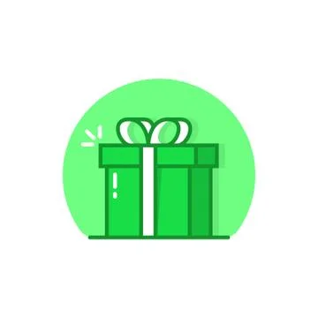 Green linear reward simple logo Stock Illustration