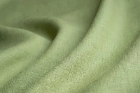 Green linen pattern texture background Stock Photos