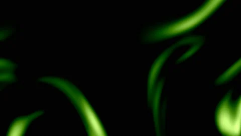 Green lines of aliens on a black background. Stock-Footage 107598904