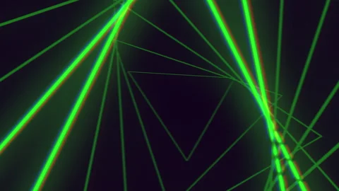 Green lines on black a captivating pattern Vídeo Stock 300784050