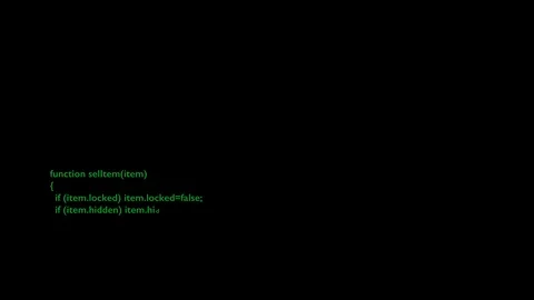 Green lines of computer code on screen Stock Footage 99654594