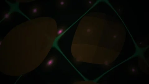 Green Lines Form a Dynamic Abstract Network Background with Glowing Purple Do Stock Footage 343721131