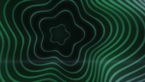 Green lines form a dynamic effect on a dark background Stock Footage 340291014