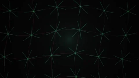 Green Lines Forming Abstract Geometric Pattern for Technology Backgrounds Stock Footage 343721214