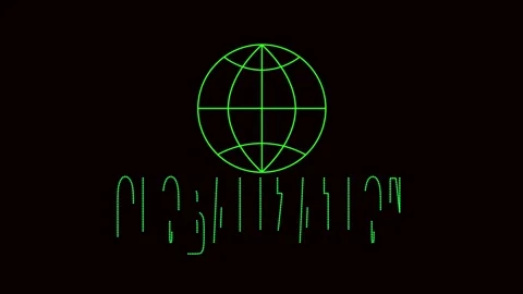 Green lines global network animation digital technology data stream seamles.. Stock Footage 321442141
