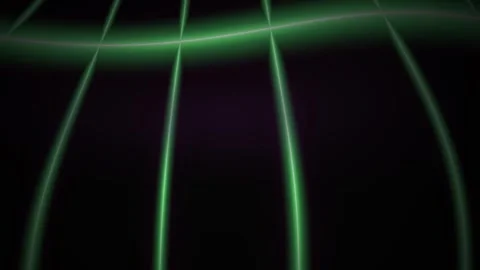 Green Lines Glowing in Dark Abstract Motion Background for Tech Visuals Stock Footage 343721431
