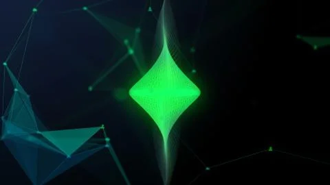 Green lines Stock Illustration