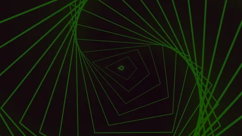 Green lines intertwined in monochrome pattern Stock-Footage 323436872