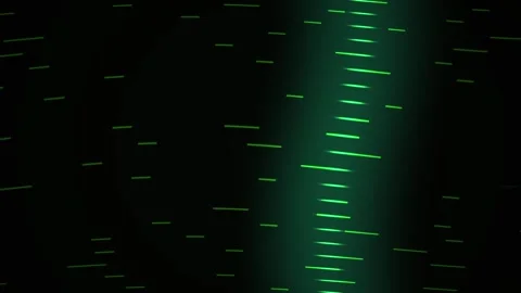 Green Lines Moving Fast in a Vertical Column as a Digital Data Stream Backg.. Stock Footage 343721319