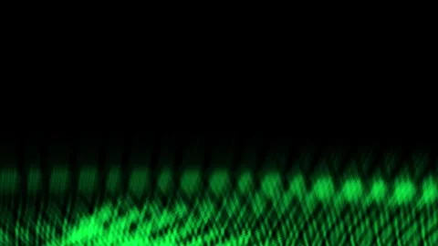 Green lines pulse against a dark void Video stock 330738457