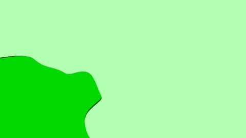 Green liquid abstract wave animation Stock Footage 326371484