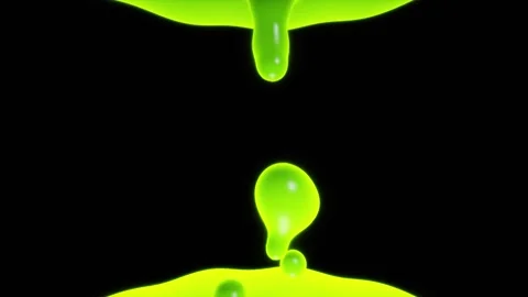 Green liquid lava lamp blob projects slow motion flow across dark backgroun.. Stock Footage 330421931