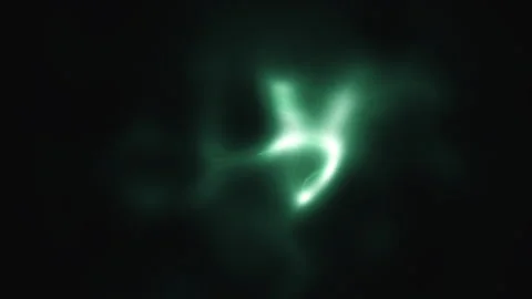 Green liquid light wave on black background 스톡 동영상 315233301