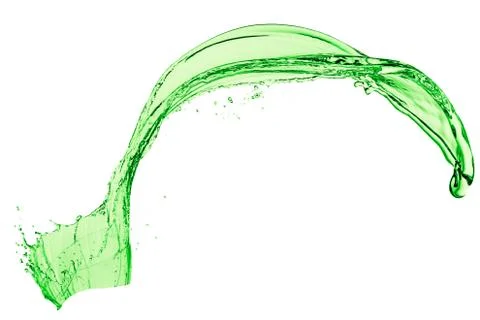 Green liquid splash Stock Photos