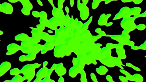Green liquid splashes on a black background. Post production effect. Stock Footage 278507832