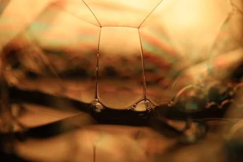 Green liquid surface on the dark background Stock Photos