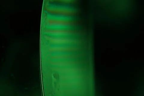 Green liquid surface, phenomenal structure, water film Stock Photos