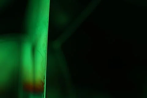 Green liquid surface, phenomenal structure, macro abstraction Stock Photos