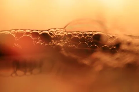 Green liquid surface, science abstraction Foto stock