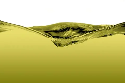 Green liquid wave Stock Photos