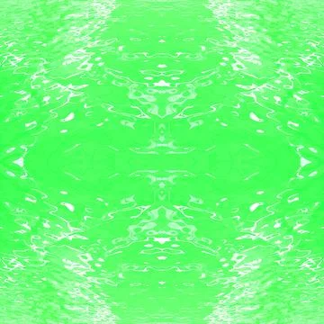 Green liquid with white highlights. Beautiful seamless mirrored green.  Stock Illustration