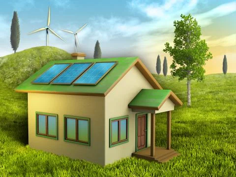 Green living Stock Illustration