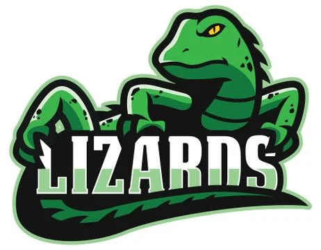 Green Lizard Mascot Stockillustratie