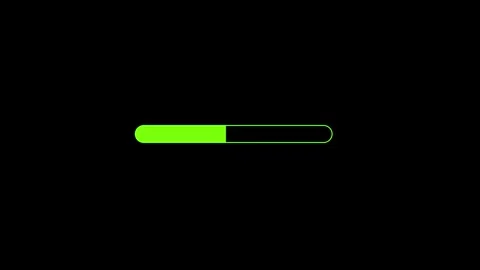 Green Loading Bar Animation Stock Footage 306434116