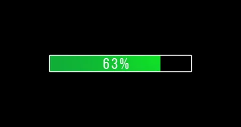 Green Loading Bar Animation - Progress Indicator Video for Website, App, or UI. Stock Footage 290074163