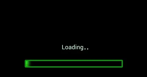 Green loading bar Stock Footage 113326220