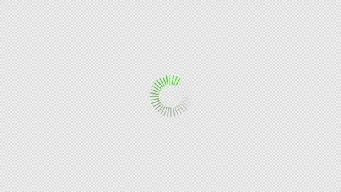 Green Loading Circle Loop Animation on Transparent Background Видео 317284928